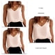 thumbnail image 5 of Camisola casual, camisola con cuello en V, camisola sin mangas de satén, camiseta para mujer construida para durar, 5 of 6
