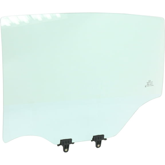 Door Glass Compatible with 2007-2012 Nissan Sentra Rear, Left Driver Green Tint FD23374 GTYN