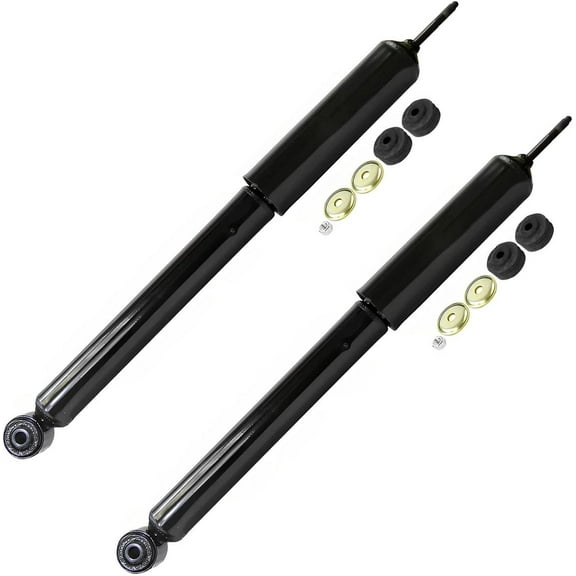 Detroit Axle - Rear 2pc Shock Absorbers for 12-22 Nissan Versa, 2014-2019 Versa Note, 2 Shock Absorbers Assembly 2013 2015 2016 2017 2018 2020 2021 Replacement