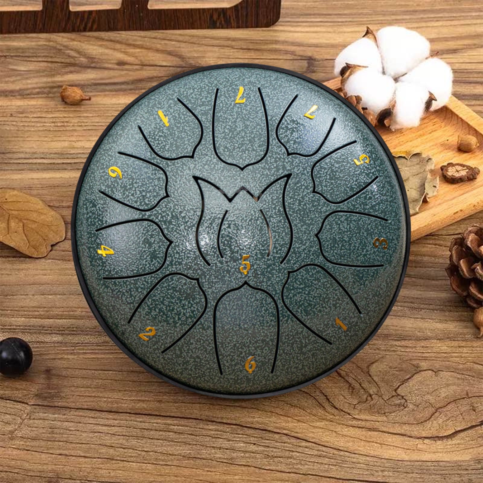 Cagogo under $5 Hand Drum, 6-inch 11 Tone Hand Drum,ChildrenForget Worry Drum, Adult Hand Disc Drum, Musical Instrument for Beginners, Steel Tongue Drum