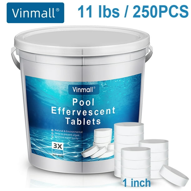Melliful Chlorine Tablets for Pool, 180 Chlorine Tablets Use as Bactericide, Algaecide, and