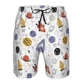 thumbnail image 4 of Naloa Rocket Planets Men's Beach Shorts, Surfing shorts, Swim trunks, Quick Dry Swim Trunks for Surfing Beach Fun - XX-Large, 4 of 9
