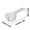 White, variant on hulanddfd Cute Teaspoon Short Handle Plastic Rounded Scoop for Food Grain, Snack Sealing Clip Measuring Spoon for Kitchen(Yellow)