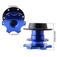 thumbnail image 5 of Racing Quick Release Snap Off Hub Adapter para volante de 6 orificios azul Sharpla Adaptador de buje Snap Off, 5 of 5