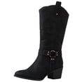 thumbnail image 2 of GLOBALWIN Women's Black Knee High Cowboy Boots 9.5M, 2 of 7
