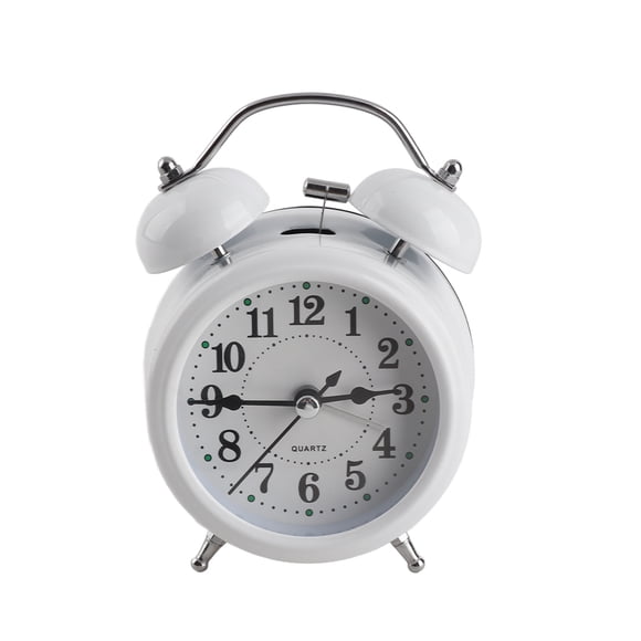 Twin Bell Desempontaz, Numbes Intuitivos Batiring Battery Clock Billet Battery Clock Para Dormitorios
