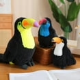 thumbnail image 5 of Sioweci Toucan Plush Toy Big Mouth Bird Plushie Stuffed Animal Doll Pillow Home Office Bedroom Decoration Kids Adults Christmas Birthday Gift Blue S, 5 of 13