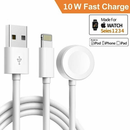 2 in 1 Wireless Charger Cable Compatible with for Apple Watch Series 4/3/2/1 and iPhone XR/XS/XS