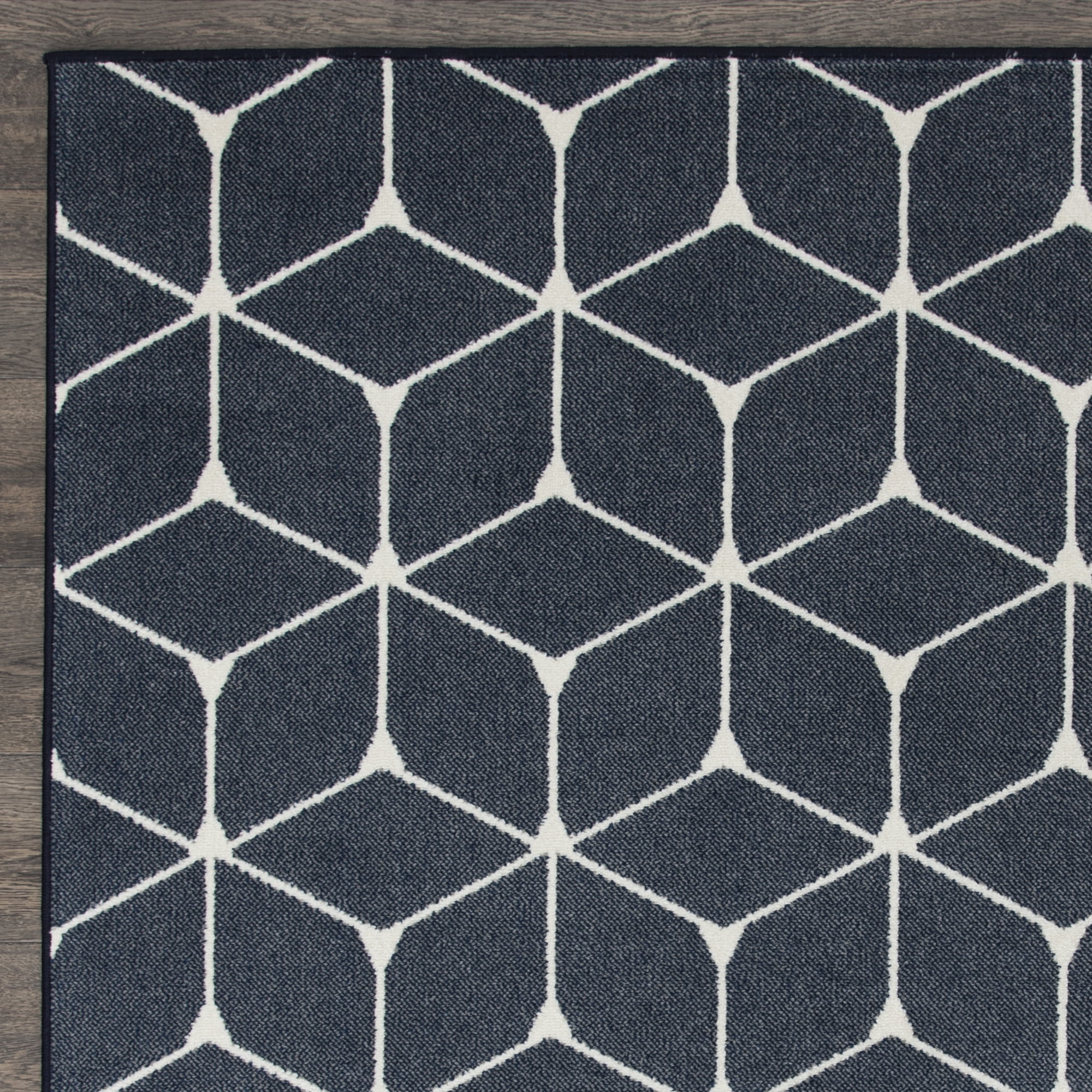 Loomaknoti Terrace Tropic Shamid 3' x 5' Geometric Indoor/Outdoor Accent Rug , Blue/White