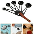 thumbnail image 2 of 5pcs Measuring Spoons Set Black Stainless Steel Nesting Measure Spoon Kit Kitchen Baking Tool, 2 of 8