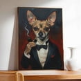 thumbnail image 4 of Hudo Toy Fox Terrier Painting Gentleman Style on Canvas, Toy Fox Terrier Vintage Costume Style Animals Posters For Home Decorations, Living Room, Bathroom Decor, 4 of 5