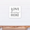 thumbnail image 4 of Creative Products Love Lives Here 16x16 Canvas Wall Art, 4 of 5