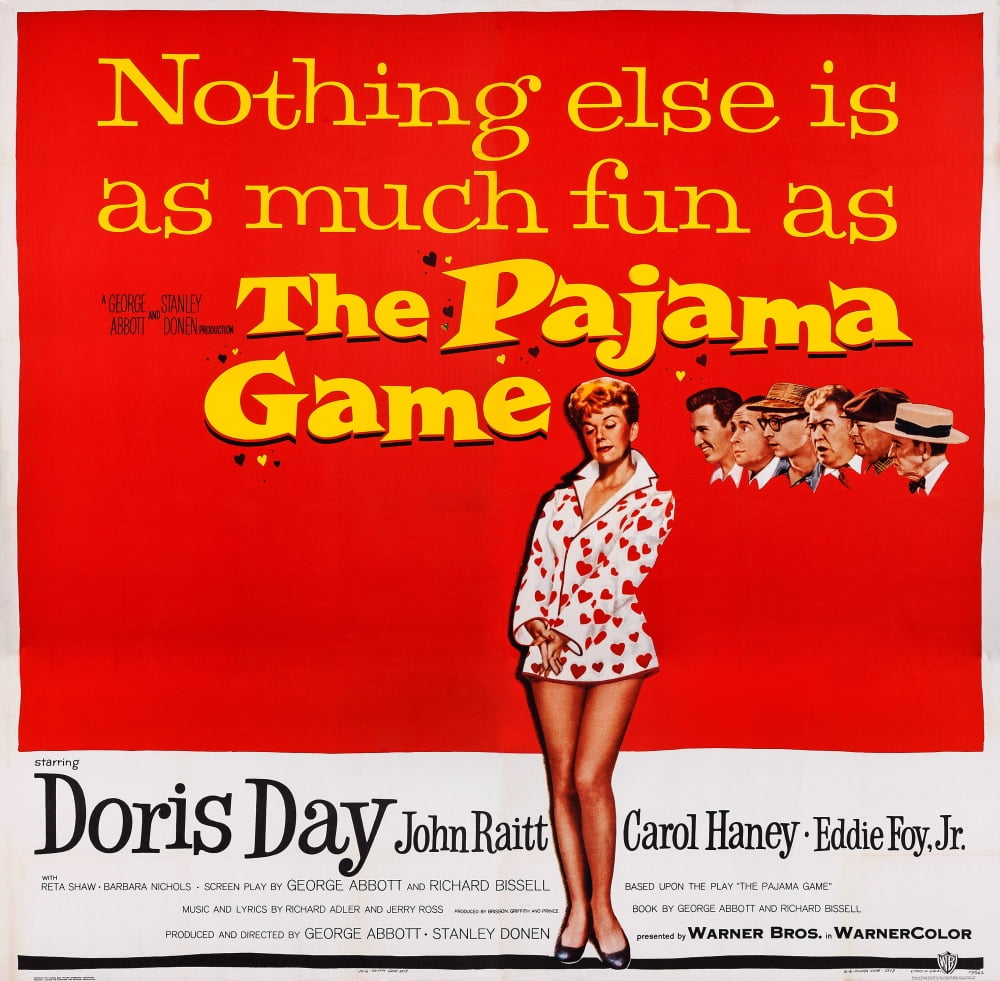 The Pajama Game Us Poster Art Doris Day 1957 Movie Poster Masterprint