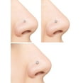 thumbnail image 6 of Body Jewelry Women's Sterling Silver Crystal Stud Nose Ring, Set of 3, 6 of 6