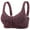 Purple, variant on Womens Bras Non Wire Comfortable Seamless Underwire Free Bralette Wireless Plus Size 32-40B/C/D Multi Colors Soft Breathable Sleep Everyday Wear
