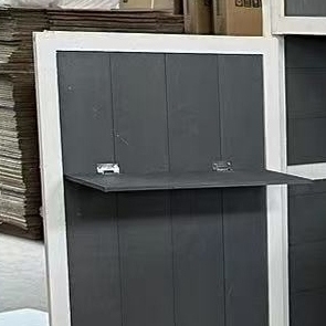 Outdoor Storage Cabinet, Wood Garden Shed with Waterproof Roof and Sturdy Lockable Doors, Outside Tool Shed, Grey