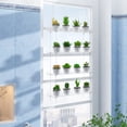thumbnail image 1 of Soporte para plantas Otniap, 4 niveles, acrílico transparente, estantes de 40 cm, 1 of 9