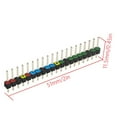thumbnail image 4 of AOOOWER 2Pcs Male Pin Headers Set 20PIn Single Row Straight Pins with 2.54mm Spacing Colored Coding For Electronics, 4 of 7