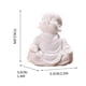 thumbnail image 3 of Fiudx Buda de Arenisca de Arena Blanca, Maitreya Sonriente, Artesanía de Resina, Decoración Relajante para Oficina, Figura para Aliviar El Estrés, Regalo Espiritual para La Familia, para Escritorio o, 3 of 6
