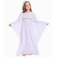 thumbnail image 2 of FYEGRE Elegant Gothic Angel Dress With Cape For Kids Halloween Party Gown And Special Event Outfit White 5-6 Years, 2 of 6