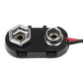 thumbnail image 4 of PP3 9V Battery Clip Connector I Type Tinned Wire Leads 150mm Black Red, 4 of 8