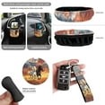 thumbnail image 5 of Uorisanigo Running Horse Car Seat Covers 15 Packs,Front Back Seats Cover Steering Covers Drink Coasters Seat Belt Strap Pads Vehicle Trash Can Air Vent Storage Rear View Mirror Cover Key Chain, 5 of 7