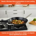 thumbnail image 4 of IMUSA 14in Light Cast Iron Preseasoned Wok with Stainless Steel Handle, 4 of 8