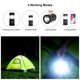 thumbnail image 5 of Lámpara LED solar para acampar, luz de emergencia retráctil portátil para exteriores, luz de tienda impermeable recargable para montañismo/pesca/noche, 5 of 8