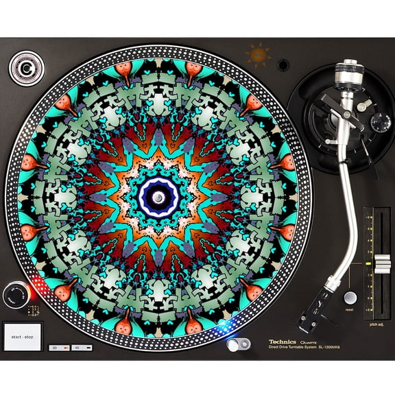 KuzmarK™ 12" DJ Turntable Slipmat - Aztec Sand Dollar