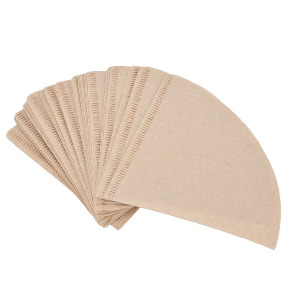 40Pcs/Bag V60 Filter Coffee Filter Paper Unbleached Disposable Wood Pulp Paper Cone Shape for Drip Coffee Maker, 10.5x10.5cm/4.13x4.13in [beige]