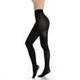 thumbnail image 4 of Semi Opaque Tights for Women Solid Colored Control Top Pantyhose, 4 of 20