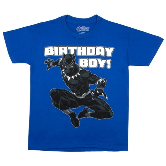 Marvel Superheroes Birthday Boy T-Shirt - Boys Superhero Short Sleeve Tee for Birthday Parties (Size XS-XL)