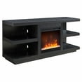 thumbnail image 2 of Evelyn&Zoe Maya Rectangular TV Stand with Crystal Fireplace for TV's up to 65", Black Grain, 2 of 7