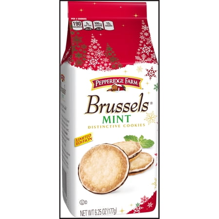 Pepperidge Farm Brussels Mint Distinctive Cookies 6.25 oz. Bag ...