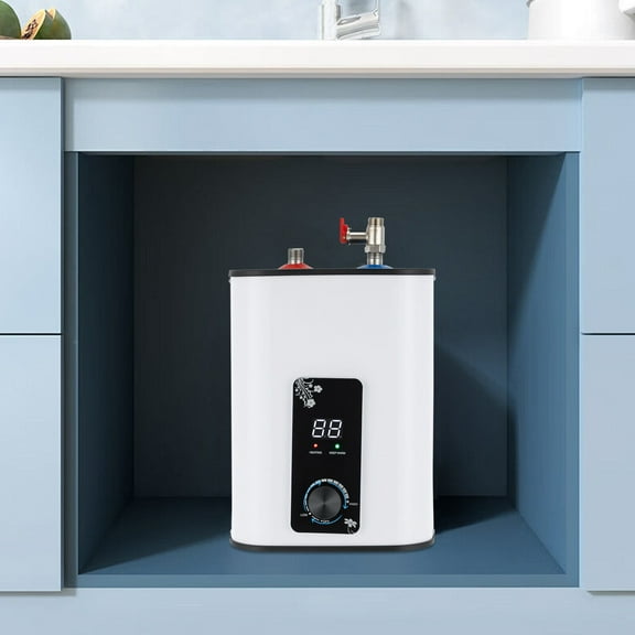 Electric Water Heater, 8L Capacity, Adjustable Temperature (32-149℉), Compact Design for Kitchen, Bathroom, RV, & More - 1500W, UL Listed