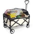 thumbnail image 4 of Cargo Net Cart Boot Net with 4 Hooks  Cart Net Storage Elastic Nylon Mesh Storage Organizer Stretchable Car Net for Folding Trolley Cart Beach Cart Travel Luggage, 4 of 9