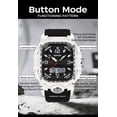 thumbnail image 3 of 2026 New Square Digital Watches for Men  Waterproof Unique Rectangle Watch Stopwatch Countdown Alarm Analog Silicone Strap, 3 of 7