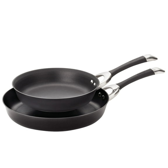 Circulon Symmetry 10 inch and 12 inch Nonstick Frying Pan, Black