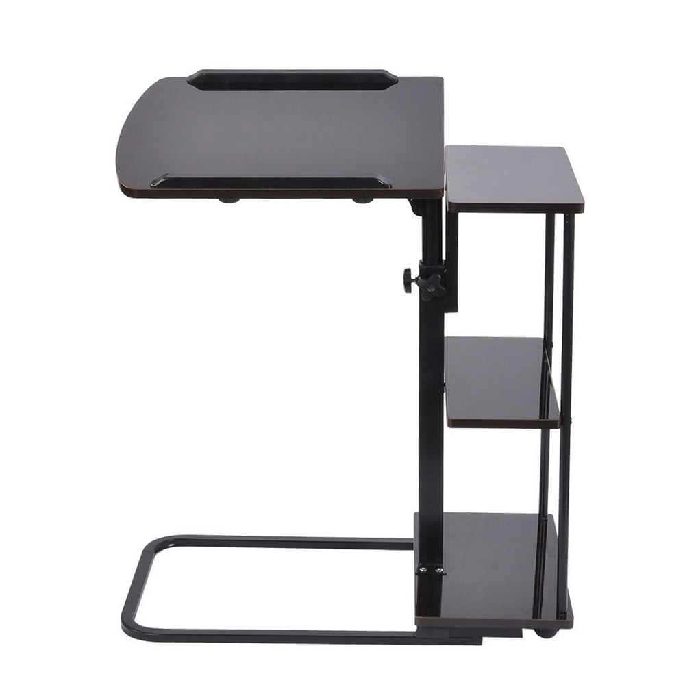 snorda Home Office Desk Overbed Table With Wheels, Height Adjustable