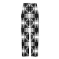thumbnail image 5 of successthop Plaid Pajama Pant Men Printed Pants Elastic Waist Trousers Straight Open Bottom Lightweight Loungewear, 5 of 5