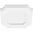 thumbnail image 4 of Ekena Millwork CMP10LE 10 in. OD x 6 in. Square Locke Architectural Grade PVC Contemporary Ceiling Medallion, 4 of 4