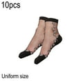 thumbnail image 2 of Dinheiro Lady calcetines de red transparentes red ultrafina pies cortos fluoroscópicos1018-negro, 2 of 5