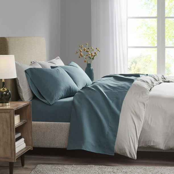 Comfort Classics 3M Microcell All Season Moisture Wicking Lightweight Sheet Set, Teal, Full