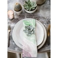 thumbnail image 2 of Ombre Green Pink Cloth Napkins Set of 8 Reusable Dinner Napkins, Summer Coastal Ocean Sea Beach Wave Cocktail Napkin Washable Table Napkins for Wedding/Holiday Party/Baby Shower 20"x20", 2 of 7