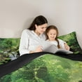 thumbnail image 5 of Manfei Kids Nature Jungle Bedding Comforter Set, Green Plant Botanical Twin Comforter Sets, Tree Leaf Reversible Bedding Set, Lightweight Room Decor, 2-Piece, 5 of 8