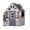 Gray, variant on Dateyes S5-A Wooden Kids Playhouse 4x4FT Brown Gable Roof, Indoor Outdoor Play Cottage with Complete Kitchen Toys
