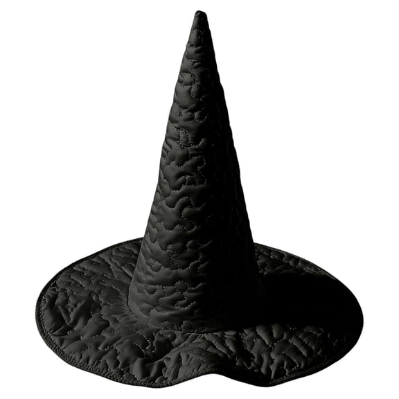 Halloween Tall Witch Hat for Women Men,Pointed Cone Costume Hat with Wide Brim, Wizard Hat Accessory for Cosplay Party Stage Performance Theme Event Dress Up Black