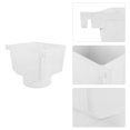 thumbnail image 1 of FUTUREORYY Gutter Downspout Extension Accessory White PVC Drainage System Connection 1Pack, 1 of 8