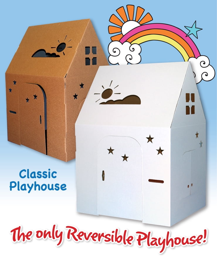 cardboard playhouse walmart