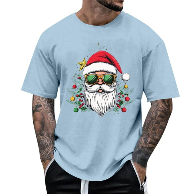 Tops para hombre, blusas y camisas de manga corta con cuello redondo para hombre, camiseta informal con cuello redondo y estampado para hombre, blusa de manga corta, blusa de poliéster para hombre